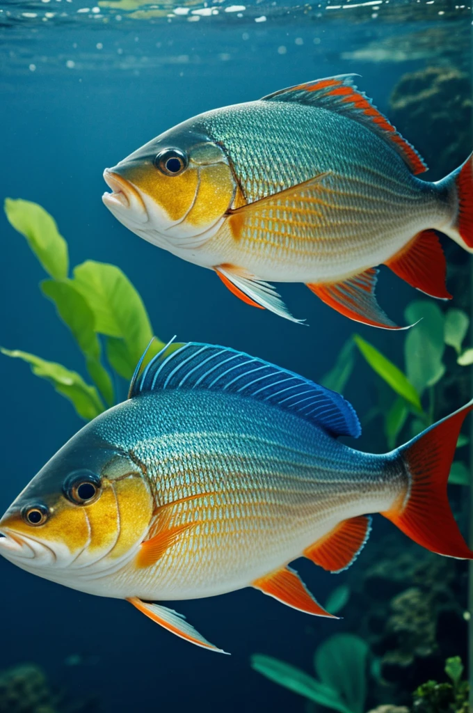 A fish with a human face