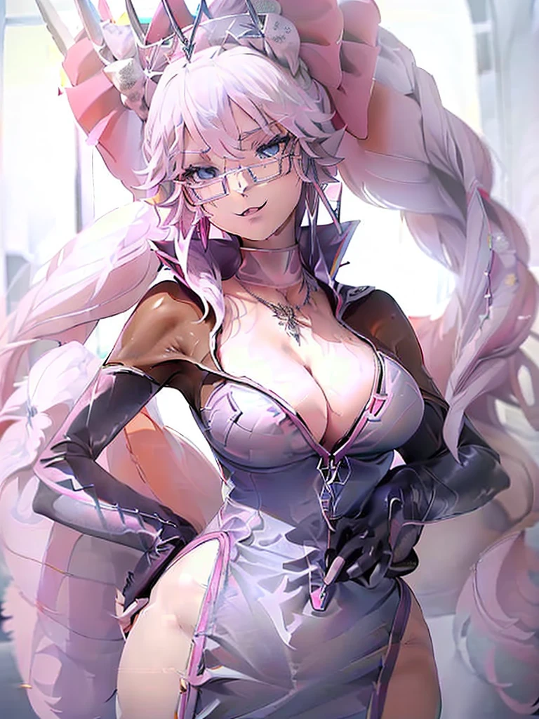 great quality ++ Extremely detailed high resolutionolution, very aesthetic, expressive eyes, (((Perfect face))), (((face symmetrical))), ((good anatomy)), (((perfect hands))), (((8k))), UHD, hd wallpaper, (((detailed high cal, (((((1girl)))))), only, Masterpiece, The best quality, high resolution, Highly detailed, (illustration), Beautiful detailed eyes, ((((full body))), (((solo))), (((((Weiss Schnee))))), (((cosplay of Koyanskaya))), (((smiling))), (((fusion))), (((agglutination))), (((Combination))), (((((Whitehair))))), (((blue eyes))), (((ponytail))), (((white dress))), (((jewelry))), (((necklace))), (((earrings))), only, jaeces, earrings, long hair, parody, (((scar))), (((scar ocular))), (((hair ornament))), (((office background))), (((hand on hip))), (((strolling))), Side ponytail, scar en la cara, Upper part of the body, (((fox tail))), (((fox ears))), (((tiara))), (((jewelry))), (((earrings))), (((neckline trimming))),