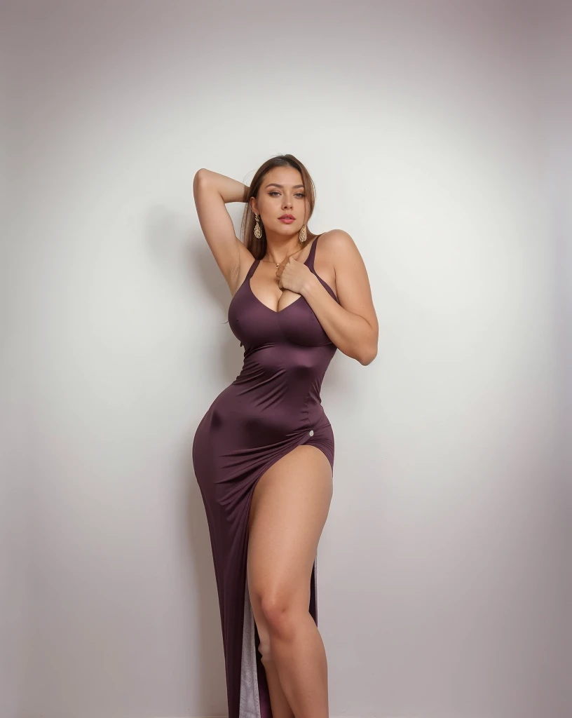 arafed women,a picture by Adrian Zingg, reddit, arabesque,((slim thick body:1.4)), (((dressed showing curvy fit round ass:1.2)),((wearing tight dress )), anna nikonova aka new milky,((full body1.2)), angelawhite, wearing lipstick,sexy earrings,fit,busty,curvy ,makeup as a jessica rabbit,stunning girl,blonde,ponytail,looking at camera,detailed face, (((detailed face and eye)))