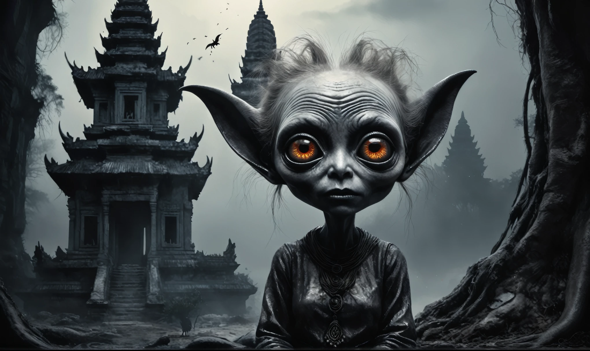 graphite old witch,after a psychiatric clinic,battlefield,winter,intricate landscape,slate grey atmosphere,glare eyes,film grain,dramatic light,woods,luminous eyes,extremely detailed, [night landscape],masterpiece,intricate details,faded,eyes extremely detailed, high detailed eyes,16k resolution,RAW, Nikon Z9,full-body-shot,Vview from height,full body length shot,vampire,babygirl,native african,lovely face,jealous,another world,ring of truth,French Braid with a Twist,4k resolution,RAW, Nikon Z9,by jimmy chin,view from height,lesbians babygirl 10 yo,pretty face,eyebrow up,full body shot,ominous landscape,glate gray atmosphere,by art Simon Stalenhag,Nicola Samori,(((Wangechi Mutu))),prime colors,Lisa Frank,urban,extremely detailed, [night],masterpiece,intricate details,fade,brazilian carnival,niobium lather,Angkor Wat of Cambodia,Las Salinas de Torrevieja of Spain,"(The best lighting, dark, dramatic),(alien almost skull fetus, Hellraiser, Scars, , sexy, brain, a rat inside the head, terror.),(perl-white eyes, calaveras). morning light.
