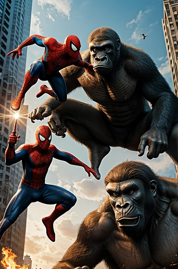 Spiderman vs king kong