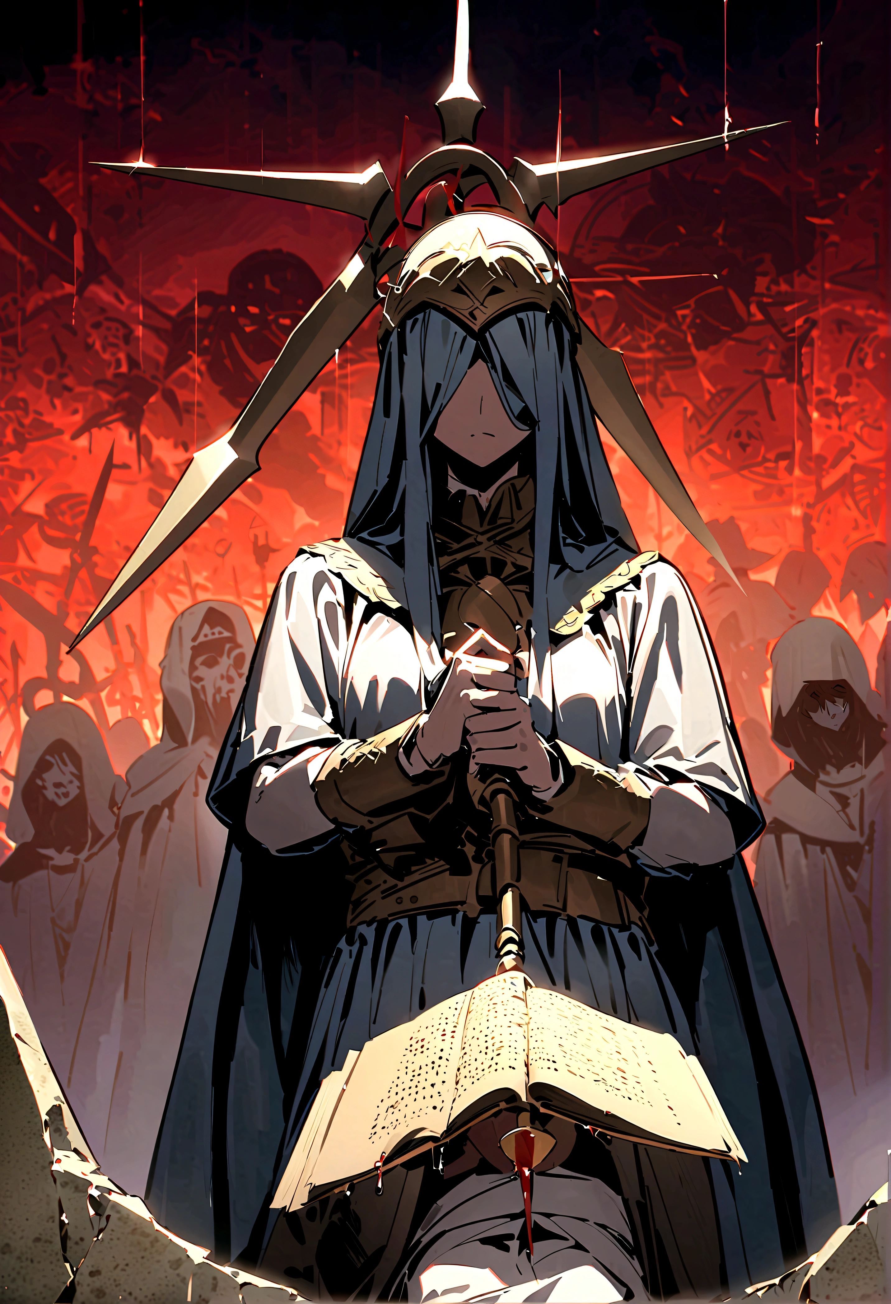 masutepiece、top-quality、detaileds、new testament、Spear of Longinus、Jesus、A spear said to have been made by Tubal-Cain, a blacksmith with the blood of Cain, from metal that fell from the sky.。 When Jesus was crucified, he poked him in the side to see if he was really dead.、At that time it became a holy relic.。 When he stabbed Jesus in the side、It is said that this spear that never chipped has chipped.。 It is said that the person who stabbed Jesus was a Roman soldier named Longinus.、There are various theories。 The relics are preserved in the Basilica of St. Augustine in Rome.、There are many other spears with the same name.、No one knows which one is real。（「Jesus must have had a hard time because he was stabbed so many times.」The editor has seen a post on the internet that suggested a diagonal solution, but it was probably some kind of joke.） 「Gives the owner the power to control the world」There is a tradition that、There was an episode where Hitler frantically searched for him.、Others々giving glory and destruction to those who are。 『The Arthurian Story』Ron&#39;s spear that appears in、In folklore, it may be equated with this spear.。 Also apart from that、Appears in Lord Balin&#39;s Tale and Lord Galahad&#39;s Quest for the Holy Grail.、He hurt the Fisher King and healed his wounds.。It&#39;s a complicated story, but、Lord Balin was the one who hurt him.、It was Sir Galahad who later healed it.。 In the story「Blood is always dripping、It won&#39;t stop until the final judgment」considered to be、「If you hurt someone with a spear, it becomes a wound that never heals and continues to torment the other person.」at the same time、「Dripping blood heals all wounds、The wounds made by this spear can only be healed with this blood.」is introduced as。 opera derived from the legend of King Arthur『parsifal』Parsifal(About Sir Percival)took it back from the magician Klingsor.、Recognized as Lord of the Holy Spear。The efficacy is the same as the anecdote of the Fisherman King.、When Klingsol threw it a