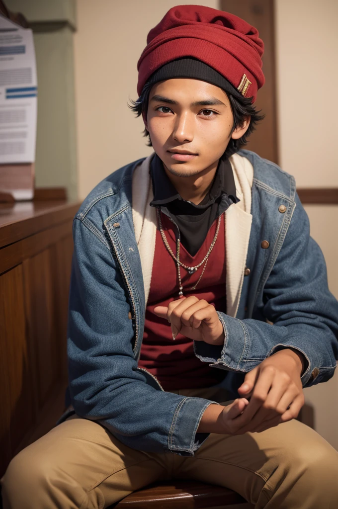 Young man from Nepal in an interview