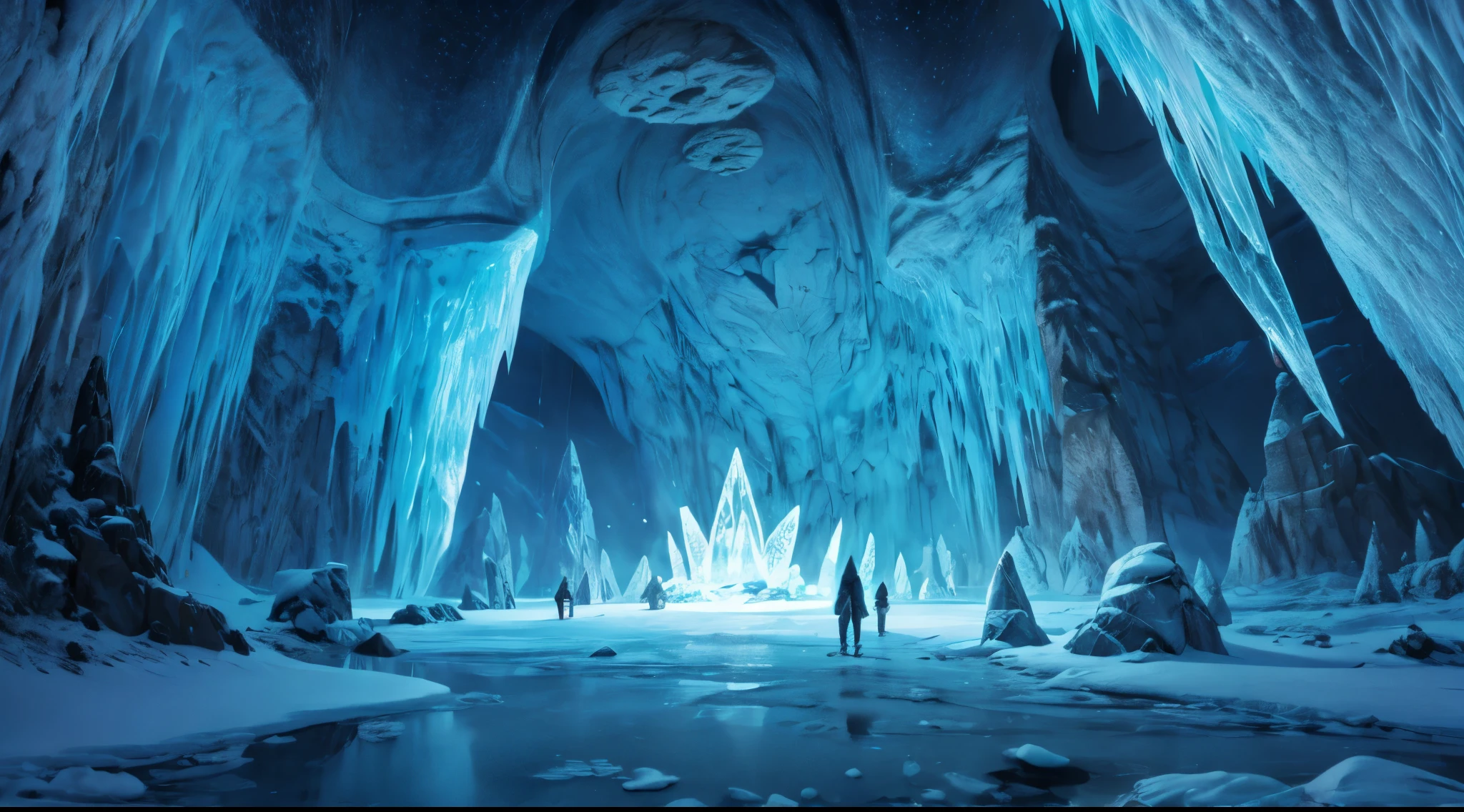 (best quality,4K,8K,high resolution,masterpiece:1.2),Extremely detailed,(Practical,photoPractical,photo-Practical:1.37),Antarctic pyramid structure,technology,Alien Architecture,mystery,Moonlight illuminates,icy landscape,Bleak,sublimation,Otherworldly,Secrets hidden in the ice,Shining Aurora,Unexplored,Overwhelming,Sparkling ice crystals,Steep cliffs,Ice Cave,Reflections on the frozen lake,Unknown Abyss,Crystal formation,The wind whispered,mystery artifacts,Dark Shadows,Distant stars,Powerful energy,Alien Creatures,Prominent geometric pattern,Holographic Display,Advanced Machinery,Language symbols,Overwhelming Awe,Uncovering Secrets,Frozen for thousands of years,magical and technology,Unimaginable knowledge,The unknown power,Stunning beauty,Frozen in time,Old control room,Rediscovering a lost civilization,雄伟而mystery.