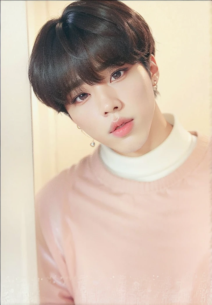 Official photo of a man in a tie and jacket., Jimin\full lips, park Jimin, accurate Jimin face, Jimin, Jimin\his right eyelid is swollen, Jimin\'s grecian nose, kim doyoung, kim taejin, hyung tae, Jung Jaehyun, BTS, jungkook, profile headshot, kpop idol portrait