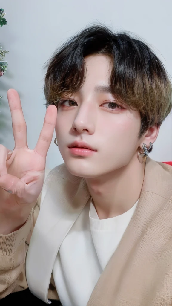 Jungkook, BTS group, kpop idol portrait, realism artistic style, beautiful androgynous prince, bts, delicate androgynous prince, inspired by jungkook jeon young pale angel