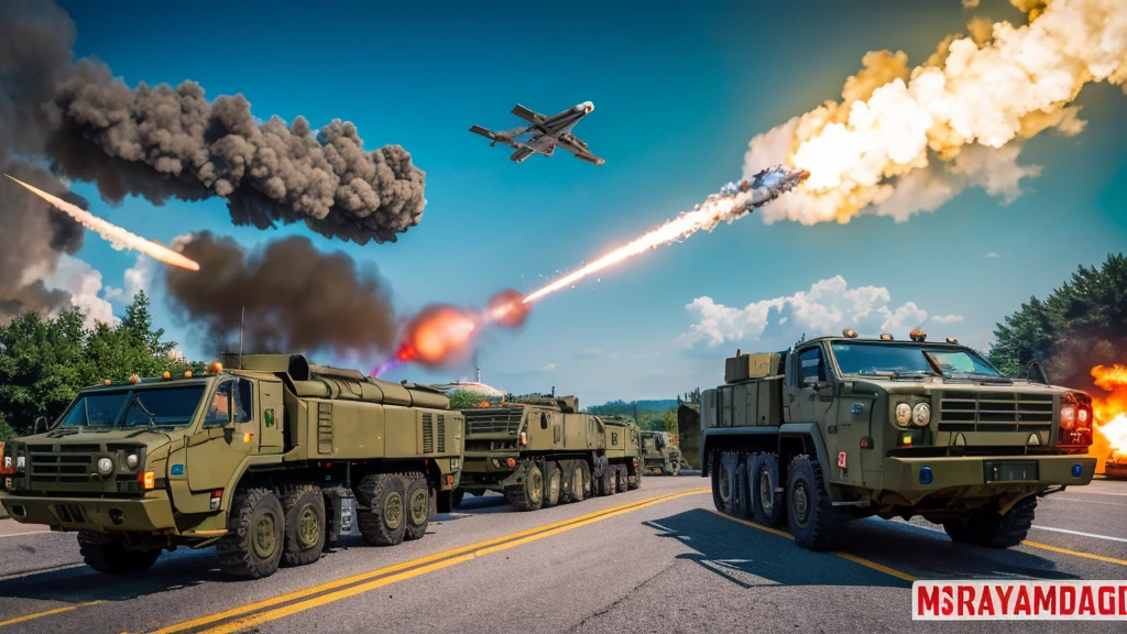 many bunch of missiles, many rocket, very big, tumblr, digital art, russia, avatar image, mobile wallpaper, very accurate photo, radoslav svrzikapa, automated defence platform, very accurate coherent image, hq 4k phone wallpaper, operation highjump, olga buzova, cover shot, military parade, roman shipunov, views from left. very big explosion