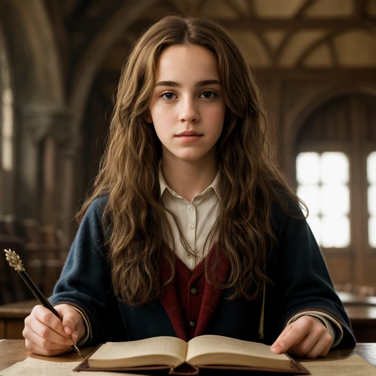 ((best quality)), ((masterpiece)), (detailed), Hermione Granger, anal sex, Hogwarts