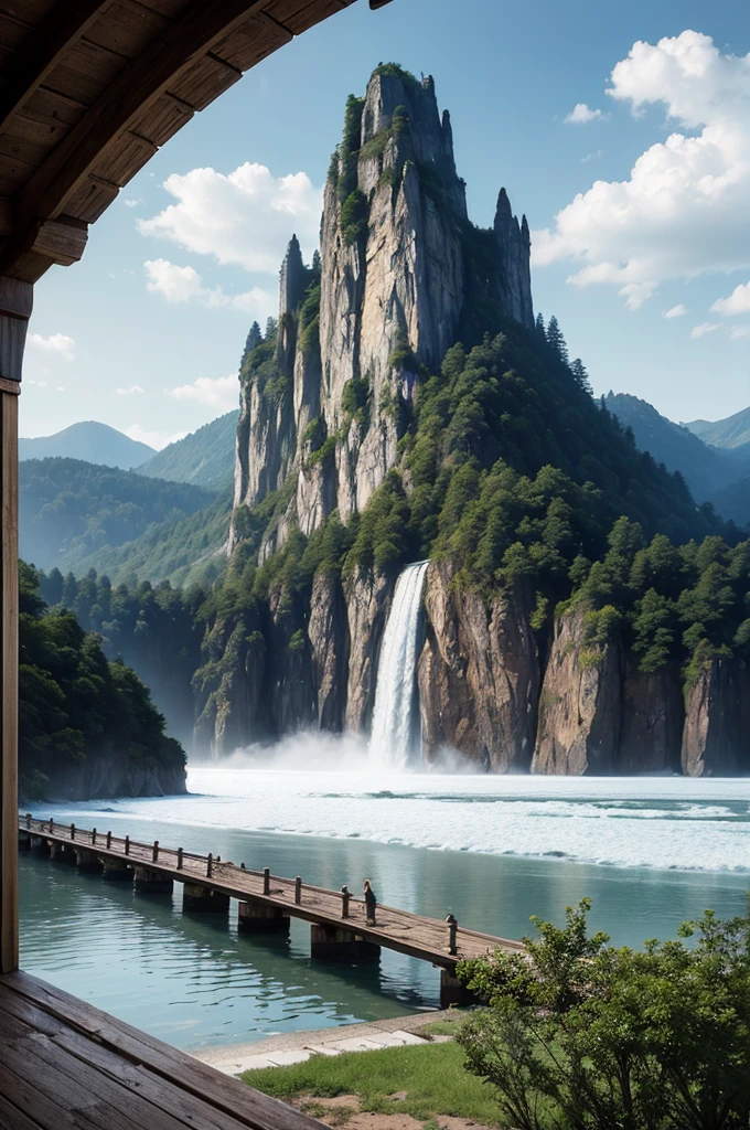 masterpiece, best quality, high quality, Extremely detailed CG Unity 8K wallpaper, landscapes, perfect reflection, stunning water surfaces. outdoor, Sky, cloud, dusk, no humans, castle, Gothic, Mountain, landscape, water, trees, blood moon, waterfall, cliff, nature, lake, river, cloudy Sky, Detail enhancement, Detail enhancement, no defects. Award-winning photography, Bokeh, depth of field, high dynamic range, bloom, Color difference, photorealism, Very detailed, complex, high detail, dramatic, Castlevania,
