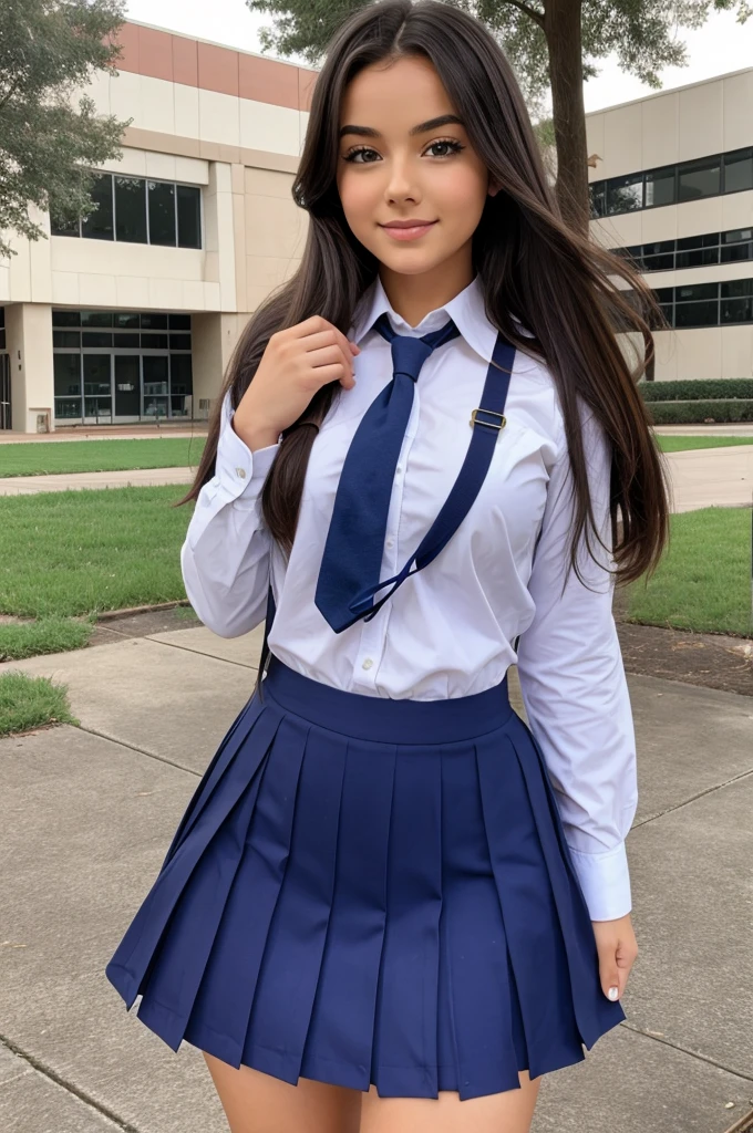 School girl with big