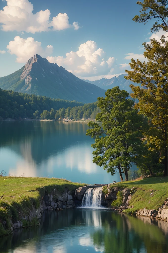 masterpiece, best quality, high quality, Extremely detailed CG Unity 8K wallpaper, landscapes, perfect reflection, stunning water surfaces. outdoor, Sky, cloud, dusk, no humans, castle, Gothic, Mountain, landscape, water, trees, blood moon, waterfall, cliff, nature, lake, river, cloudy Sky, Detail enhancement, Detail enhancement, no defects. Award-winning photography, Bokeh, depth of field, high dynamic range, bloom, Color difference, photorealism, Very detailed, complex, high detail, dramatic, Castlevania,