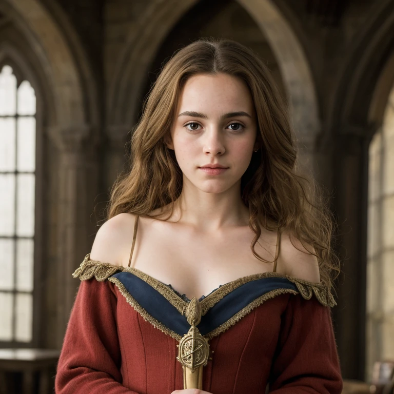((best quality)), ((masterpiece)), (detailed), Hermione Granger,  sex, Hogwarts