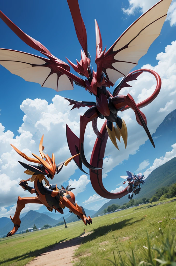 A Pokémon with two forms of evolution, the first of the fighting type, the second of the insect and fighting type and the completely new legendary Pokémon.