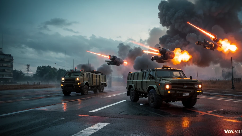 many bunch of missiles, many rocket, very big, tumblr, digital art, russia, avatar image, mobile wallpaper, very accurate photo, radoslav svrzikapa, automated defence platform, very accurate coherent image, hq 4k phone wallpaper, operation highjump, olga buzova, cover shot, military parade, roman shipunov, views from left, gloomy weather, tense, big explosion