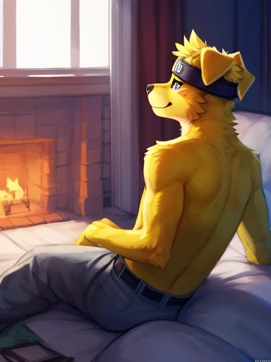 ((yellow dog Naruto headband, Naruto yellow dog, Naruto as a yellow dog anthropomorphic ,))), looking a t viewer, big chest, day,, sensual, detailed, uploaded to e621, beautiful and detailed p ortrait of an anthropomorphic, (((male))) u ploaded to e 621, zaush, foxovh, movie ligh ting, thicc, al one, detailed, 8k res, hires, de tailed eyes, g ood anatomy, good perspecti ve, towards vi ewer, bebebebebe, by sic klyhypnos, by gerkk, by orf, nice hands, per fect hands, ha ppy, romantic, ray tracing hting, rtx on, B Bebebebebe, by SpiritD, by KOBITOWANI, best quality, masterpiece, p erfect anatomy, detailed picture)),