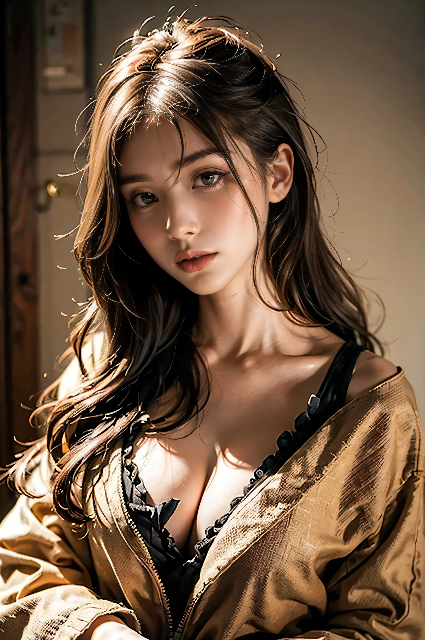 (((HD Photos))), Ultra-high resolution.Realistic:. 1.4, Ultra-high resolution, masterpiece, Trending on Art Station, Portraiture, Upper Body Shot, One Girl, cute, cute face, The most beautiful in the world, Cleavage, soft, delicate, (Long Red Hair), Perfect figure, (Wearing a white doctor&#39;s coat&#39;coat&#39;uniform:1.2), Lean on, With a stethoscope:1.4, Medical fetish, inspection, Light of the sun, Ward Background, SFW,((Highest quality、8K、masterpiece:1.3))、(((8K quality))).((((Bare Chest,vagina,sex,Browsing Caution,Sit up straight)))),Female Body Set Big Breasts,Beautiful woman、One Girl、Huge tits:1.3、Slim abs:1.1、Dark brown hair、(Sleeping in bed、Stand and spread your legs:1.2)、Highly detailed face、Highly detailed lips、fine grain、double eyelid、Goodreads、wet、sweating、Perfect figure of beautiful woman clearly visible、Big ample breasts、Huge 、thin、(((wet body)))、Highly detailed face and skin texture、fine grain、double eyelid、On all fours、(((Pinching the between the breasts)))(((Drooling)))),, (((Huge breasts :1.3, Saggy breasts:1.5))), 8K, RAW Photos,.((Milk baths)),