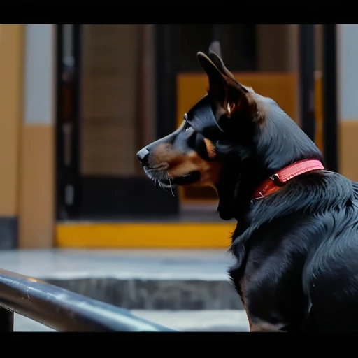 poor stray dog,movie scene,4K,high quality,Touching