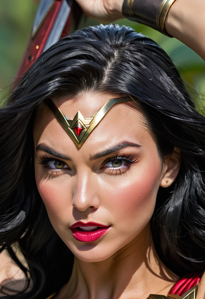 (((Extreme close-up Diaema Wonder Woman))) ruby rose(((long black hair)))under the mantle of the Amazon warrior Wonder Woman Diaema Wonder Woman frontal images color images Splash))),(((ruby rose))),(((black hair Largo))),(((black hair))),(((Diaema Wonder Woman)))