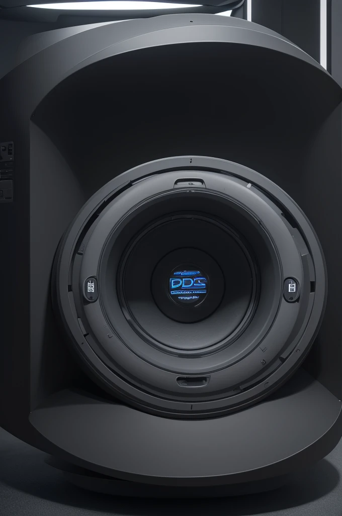 I want a logo with a black background saying pods station