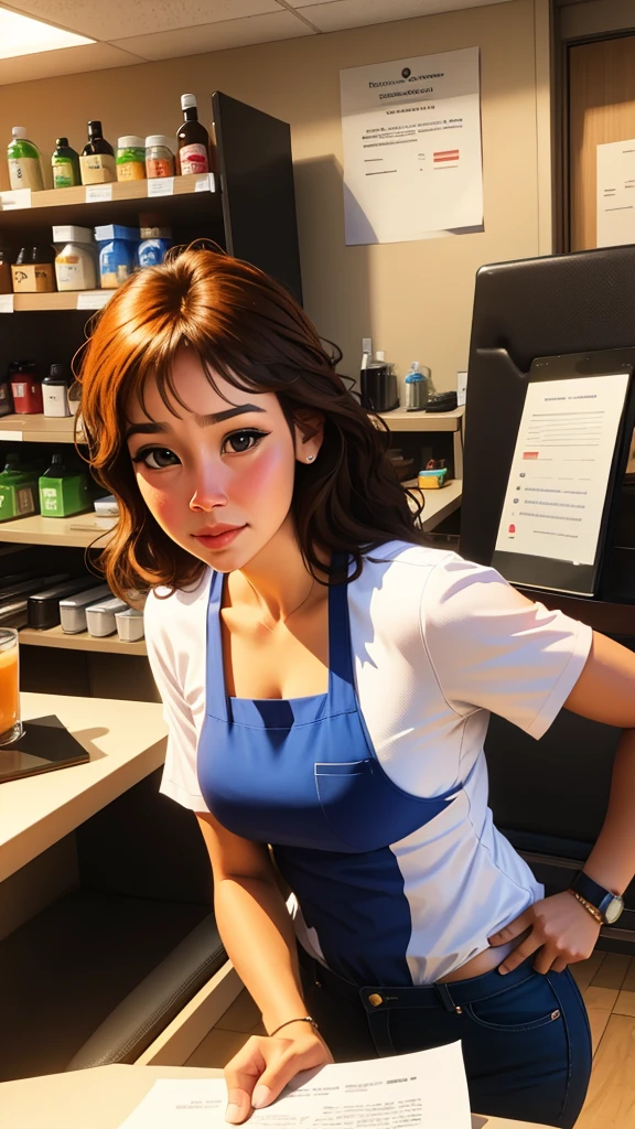 regular customer notices Maria's struggles and kindness, decides to help her with a generous tip and a recommendation letter.