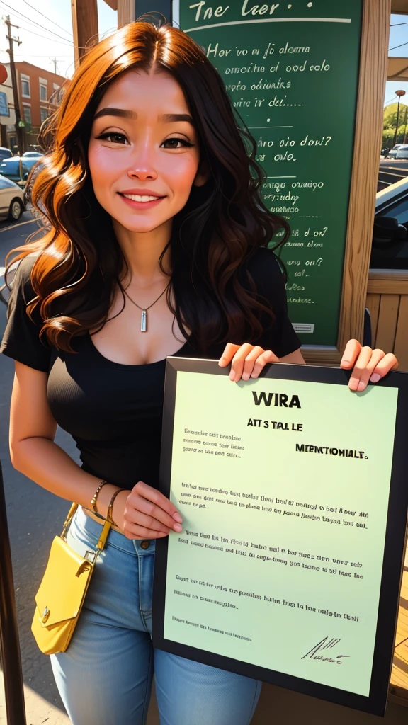 regular customer notices Maria's struggles and kindness, decides to help her with a generous tip and a recommendation letter.