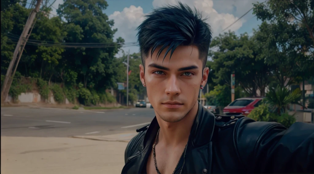 Cyberpunk Handsome boy ultra realstic