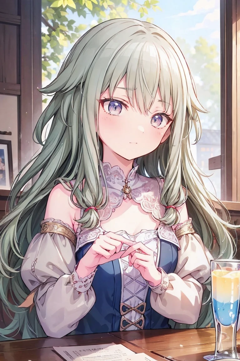 (Tabletop:1.2)、masterpiece、Best image quality、(Front facing)、Face the camera、Fluffy hair、Delicate eyes、A lovely big smile, 最high quality、girl、1 person、masterpiece, Most detailed, high quality、Shiny Hair、Very fine and beautiful bright eyeedium chest、nose blush、Very detailed, clear and beautiful face, Awards, (Anatomically correct)、Reach out