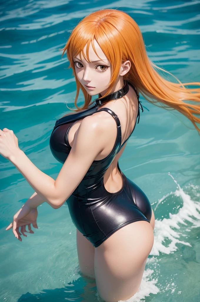 ((anime)) ((One piece style)) ((Nami)) ((19 year old woman))