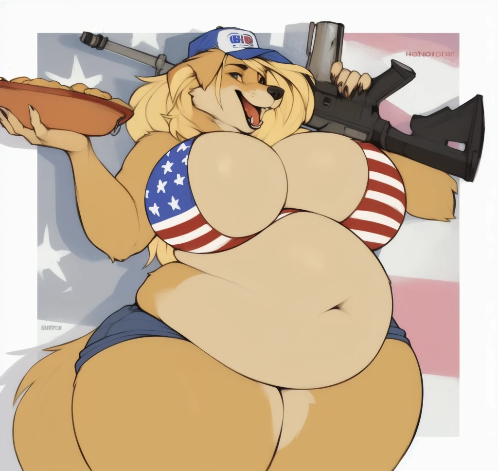 by hioshiru, by null-ghost, by darkgem, by edjit, by honovy, 
 fox, ((fat, overhang solo)), (standing, navel), ((wearing shorts)), ((thick thighs)), male