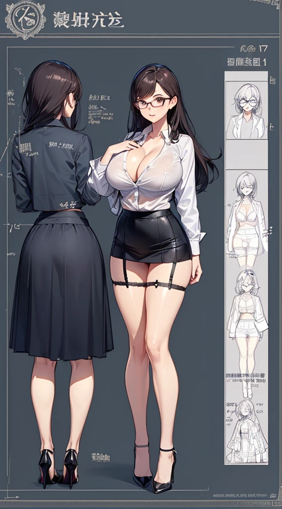 beautiful Asian woman with black eyes, female teacher in suit and skirt, in white background,(huge public hair:1.3),skinny body,standing smile,brown hair, small breasts, looking at viewer,  onoff,ultra detailed, best quality,aesthetic ,museum quality, award winning, exquisite detail, breathtaking composition, masterful brushwork, striking contrast, flawless anatomy, meticulous rendering,extraordinary lighting,striking contrast,impeccable proportions,exceptional craftsmanship,sublime artistry,captivating atmosphere,mesmerizing elegance,sophisticated style,masterpiece 
