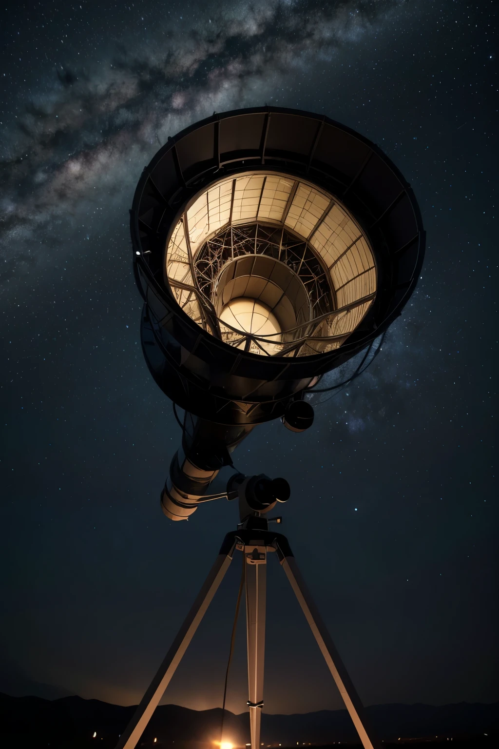 Scientists used a network of telescopes spread across the world, chamada Event Horizon Telescope.