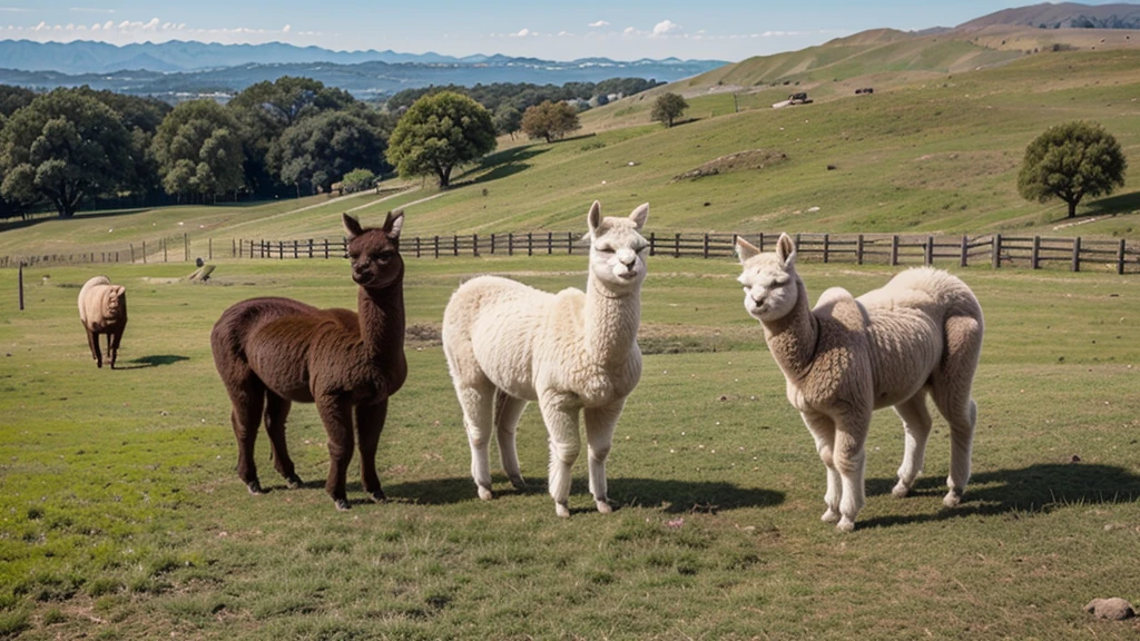 HAPPY ALPACAS ON THE HILL
