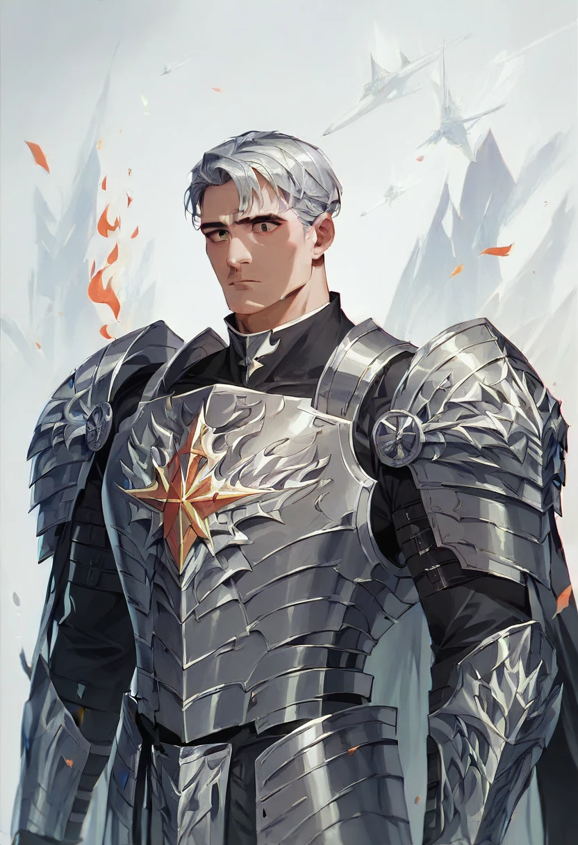 NSFW,((Ultra-fine illustrations, 8K, masterpiece :1.2, Sharp focus :1.2, Depth of written boundary:1.2)), Beautiful Swordsman, Absurd, Highly detailed face and skin texture, Silver Hair, Jet Black Armor, Flame Armor, Cloak on Fire, Flaming Sword, Wings of Fire, Determination to overcome sadness, There&#39;s a sign of determination in your gentle eyes , Strong Soul,pussy juice,creampie