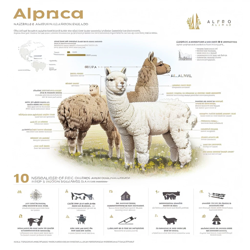 The araffes are standing in a field with a map of the area., alpaca, lold, Peru, infographic, alpaca sculpture, old, infographic, infographic with illustrations, National Geographic Quality, infographic style, by david rubin, infographics, Peruvian, Still, natural, in profile, albino, Alp, Stunning visual, amazons, popular, National Geographic », scientific