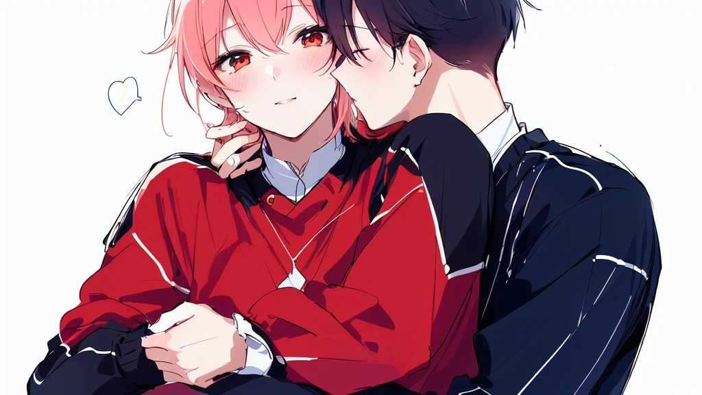 a drawing of two people Embrace each other with their arms around each other, Couple poses, two men Embrace, Embrace each other, marton jula kiss ( kimagu ), High-quality sketch art, Embrace, LGBT Art, cartoon, author:Naka Bokunin, High-quality sketch, this is beautiful, tumblr, Kiss cutely