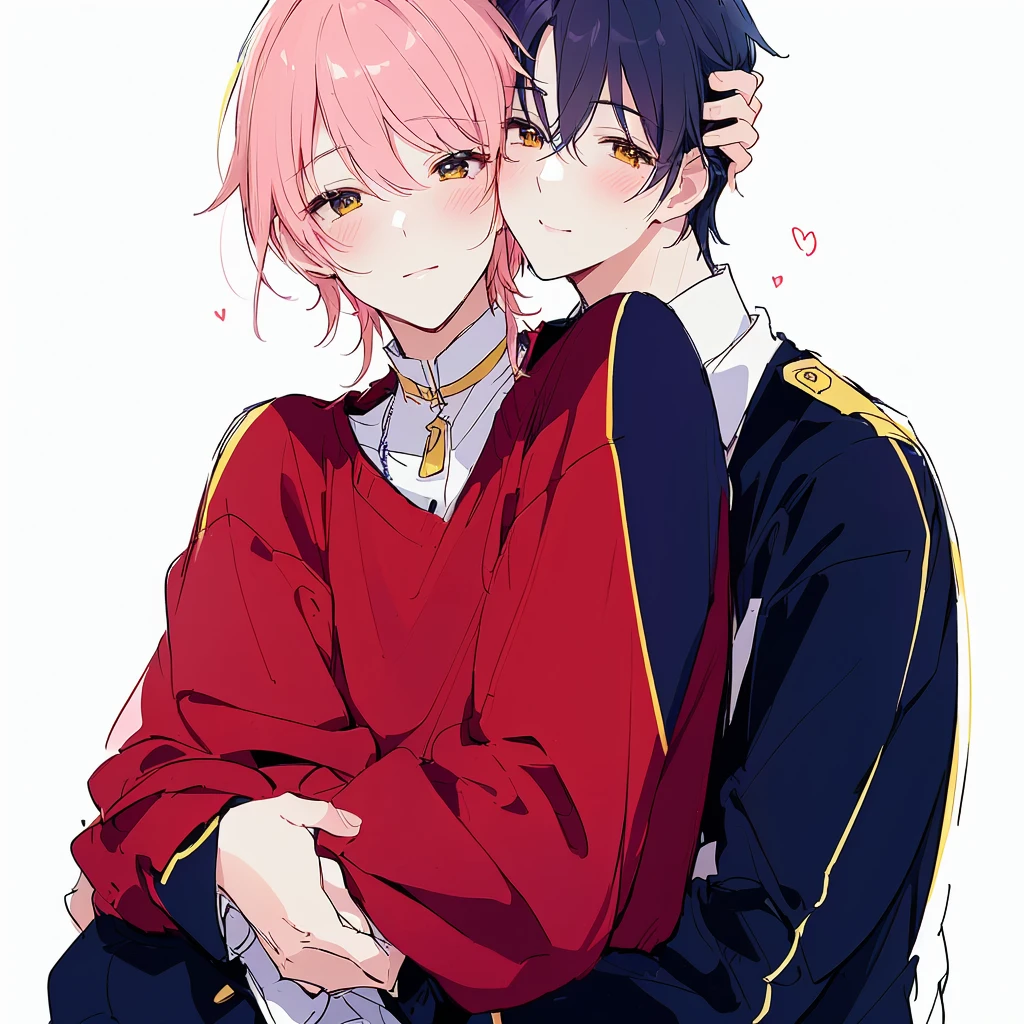 a drawing of two people Embrace each other with their arms around each other, Couple poses, two men Embrace, Embrace each other, marton jula kiss ( kimagu ), High-quality sketch art, Embrace, LGBT Art, cartoon, author:Naka Bokunin, High-quality sketch, this is beautiful, tumblr, Kiss cutely