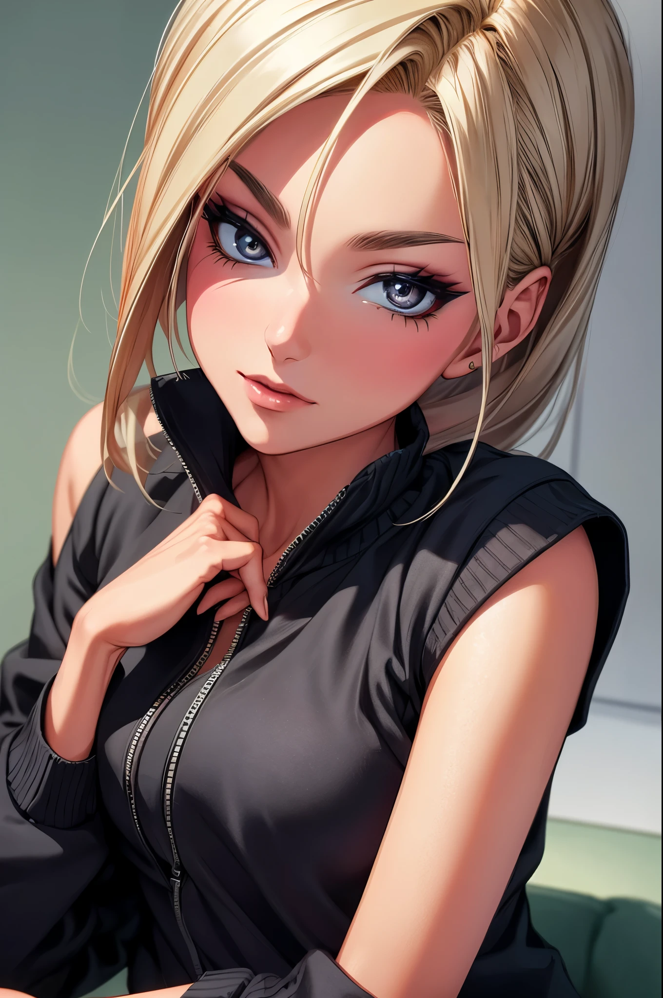 Adult Ino Yamanaka, CG 8k ultra-realista, hot woman, seductive eyes, make-up