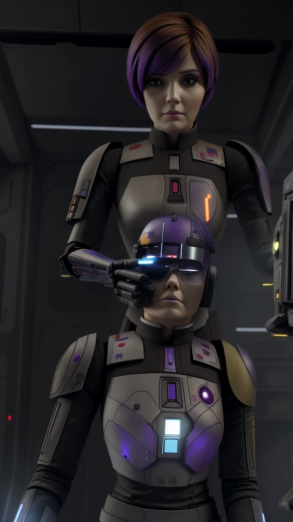 Droid wasted no time beginning the Decraniated surgery on its patient, her file highlighted just how dangerous she was and it had no interest in finding out first hand. With lightning quick precision the droid cut the mandalorians head open, revealing the quivering brain within still rapidly throbbing despite the sedative chemicals flooding it. Without skipping a beat the droid tossed her skullcap into a medical waste bin, she wouldn’t be needing it in her new life. As the droid was preparing for the next step Sabine groaned, her eyes slowly opening as the injection began to wear off. The droid made a surprised beep and rushed over to the woman, quickly gripping her brain and lifting it upwards. With one quick slice of a scalpel the droid severed Sabine’s brainstem, completely separating the rebellious woman from her body. Without her brain Sabine simply went limp, her eyes and mouth drooping with drool flowing from her lips.Normally when a human is converted into a Decraniated their grey matter is simply destroyed, with a droid processing unit installed in its place the brain is no longer needed. This time was different though, the droids master had made special arrangements for what remained of Sabine once her body was made into a servile cyborg. Safely placing Sabines brain to the side the droid got to work connecting the droid control unit to what remained of Sabine’s brainstem, functionally making her a droid with a human body that only exists to serve.
