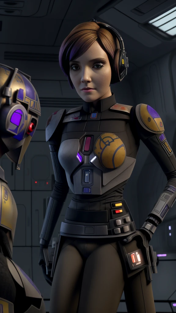 Droid wasted no time beginning the Decraniated surgery on its patient, her file highlighted just how dangerous she was and it had no interest in finding out first hand. With lightning quick precision the droid cut the mandalorians head open, revealing the quivering brain within still rapidly throbbing despite the sedative chemicals flooding it. Without skipping a beat the droid tossed her skullcap into a medical waste bin, she wouldn’t be needing it in her new life. As the droid was preparing for the next step Sabine groaned, her eyes slowly opening as the injection began to wear off. The droid made a surprised beep and rushed over to the woman, quickly gripping her brain and lifting it upwards. With one quick slice of a scalpel the droid severed Sabine’s brainstem, completely separating the rebellious woman from her body. Without her brain Sabine simply went limp, her eyes and mouth drooping with drool flowing from her lips.Normally when a human is converted into a Decraniated their grey matter is simply destroyed, with a droid processing unit installed in its place the brain is no longer needed. This time was different though, the droids master had made special arrangements for what remained of Sabine once her body was made into a servile cyborg. Safely placing Sabines brain to the side the droid got to work connecting the droid control unit to what remained of Sabine’s brainstem, functionally making her a droid with a human body that only exists to serve.