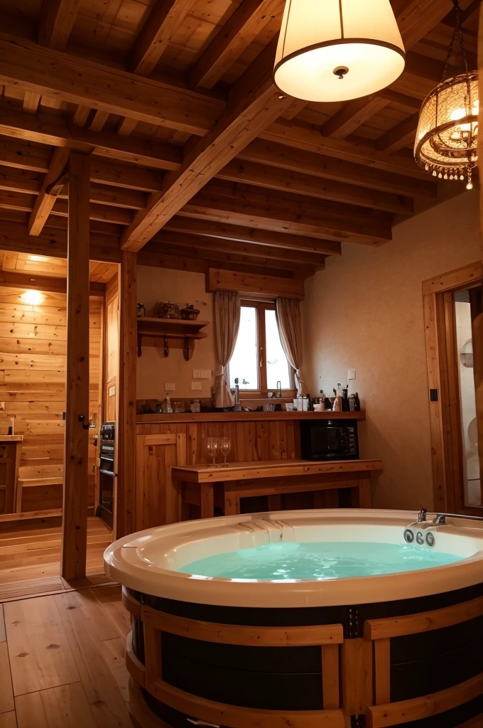 Luxury chalet, with whirlpool and food to taste and wine