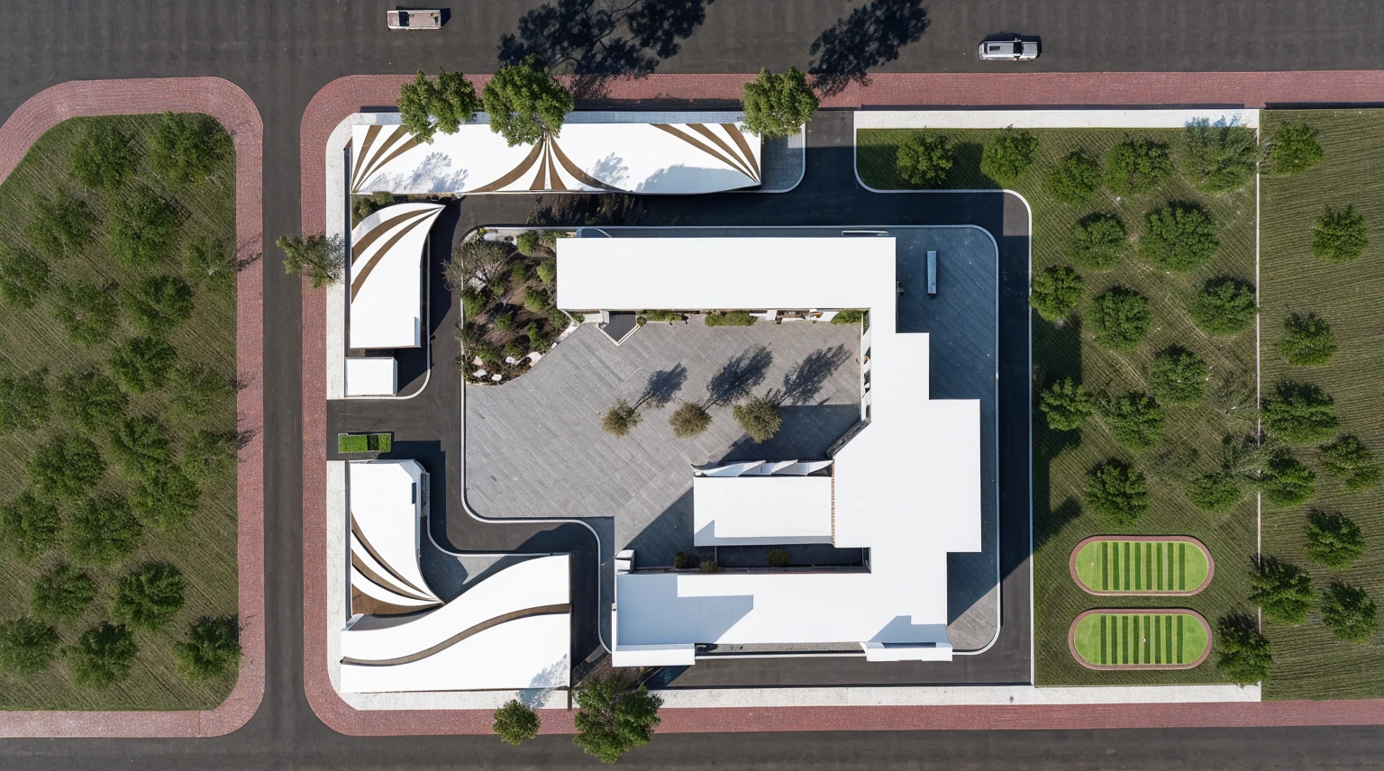 floor plan, architectural works, overall plan from above looking down