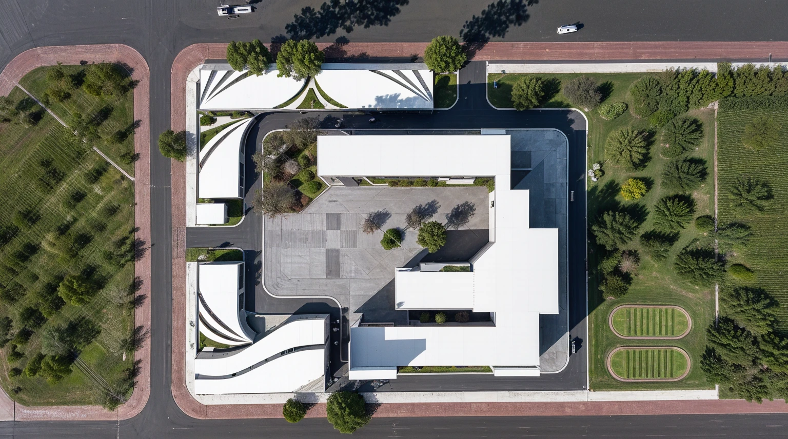 floor plan, architectural works, overall plan from above looking down