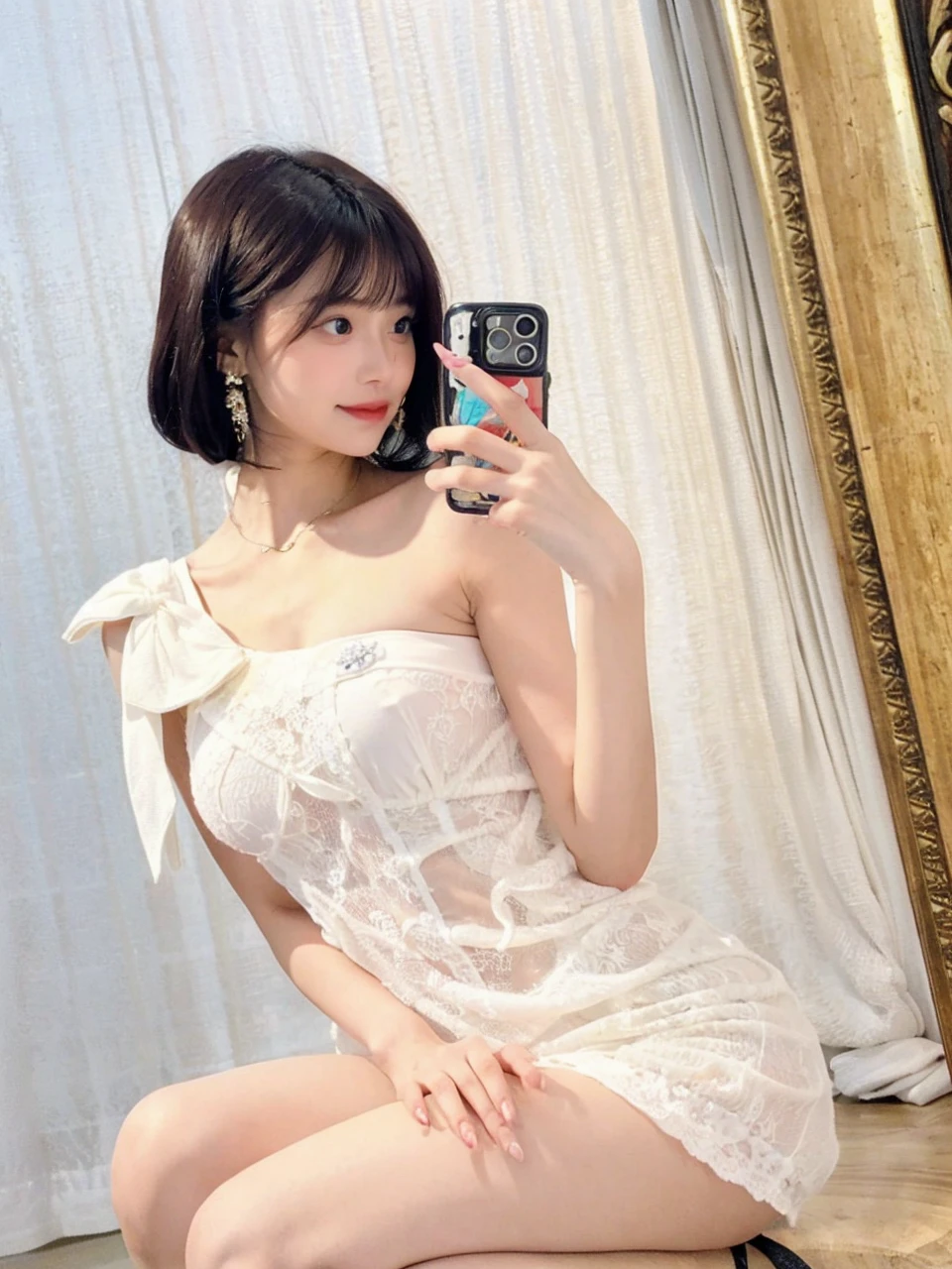 ((Highest quality)), ((masterpiece)), (detailed),masterpiece, best quality, 1 girl, solo, large breasts, side soft braid hair, purple hair, pink eyes, playboy bunny, black pantyhose, casino viproom, standing, One girl, Sexy Ingrid, 1girl, dark skin, dark-skinned female, milf , mature female, large breasts, golden eyes, red hair, pink hair, parted bangs,middle part, long hair,nsfw,(topless:1.5),(nipples peek:1.1),masterpiece, best quality, very aesthetic, absurdres,sparkling anime eyes,1girl, orange slice, orange (fruit), swimsuit, solo, outdoors, Sun hat, Bikini, cleavage, palm tree,masterpiece, best quality, 1 girl, solo, large breasts, side soft braid hair, purple hair, pink eyes, playboy bunny, black pantyhose, casino viproom, breasts out, nipples, looking at viewer, drinking Glass, sky, beach chair, sitting, umbrella, day, blue sky, navel, seductive smile, drinking straw, drink, flower, cloud, sparkle, beach, collarbone, grapes, basket, cherry, hat ribbon, straw hat, lens flare,holding drink, beach umbrella, ocean, cocktail Glass, white headwear, pineapple, buzzer, parasol, arm up, bare shoulders, table, bare arms, thighs, stomach, arm behind head, pink flower, purple flower, hat bow, chair, tropical drink, juice, cloudy sky, black bow, cocktail, hand on headwear, sunlight, hat flower, lemon, hibiscus, ice, horizon, string Bikini, sidelocks, clothing cutout, lounge chair, midriff, water, lemon slice, shiny, Glass, dutch angle, kiwi (fruit), bendy straw, sand, ice cube, side-tie Bikini bottom, hand up, wine glass, sun, palm leaf, coconut, red flower, on chair,