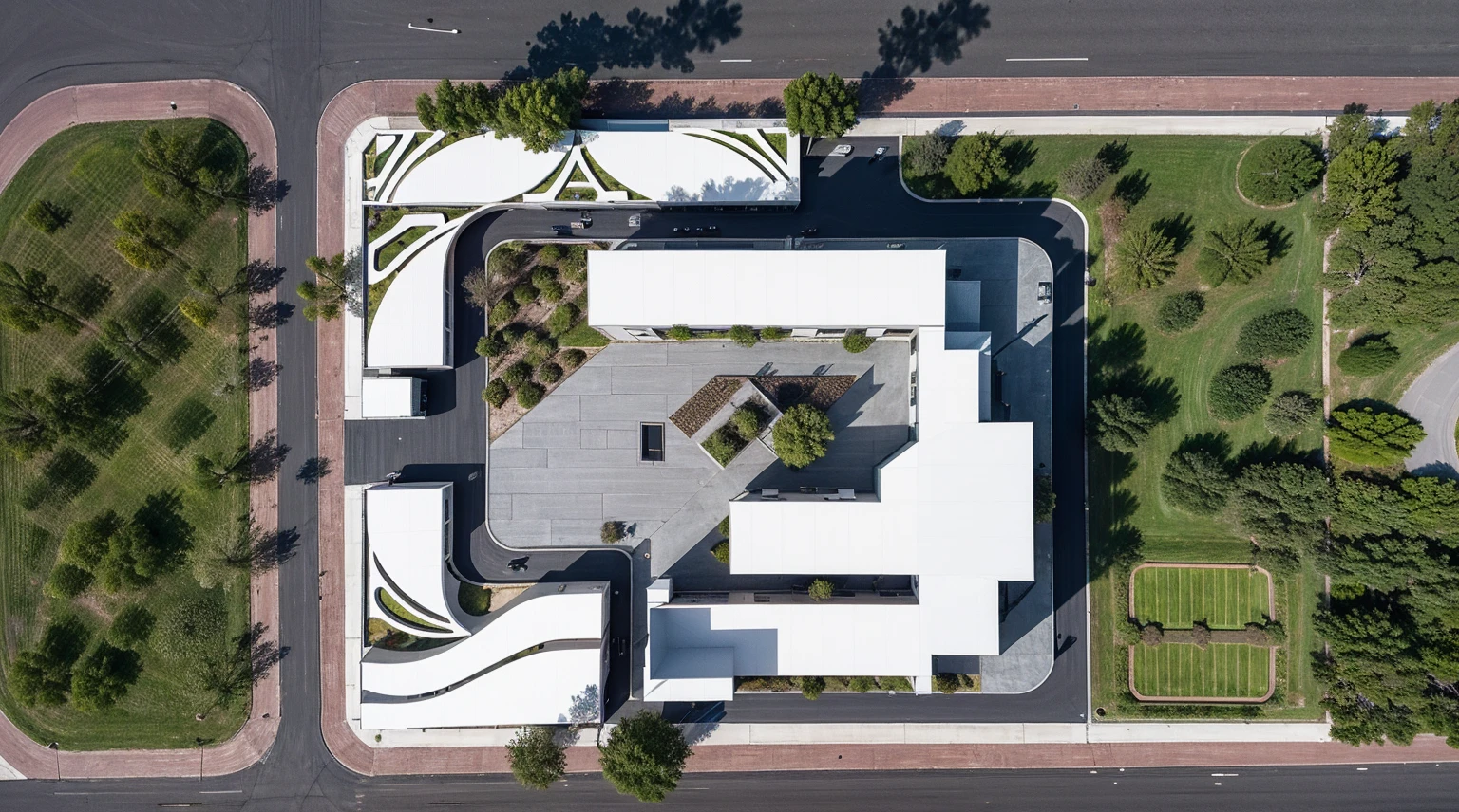 floor plan, architectural works, overall plan from above looking down
