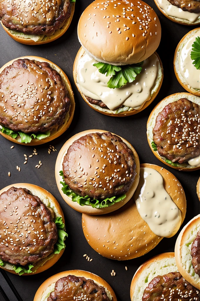 a shower of hamburgers 