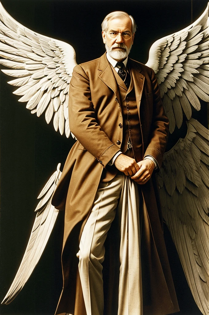 sigund freud with anel wings