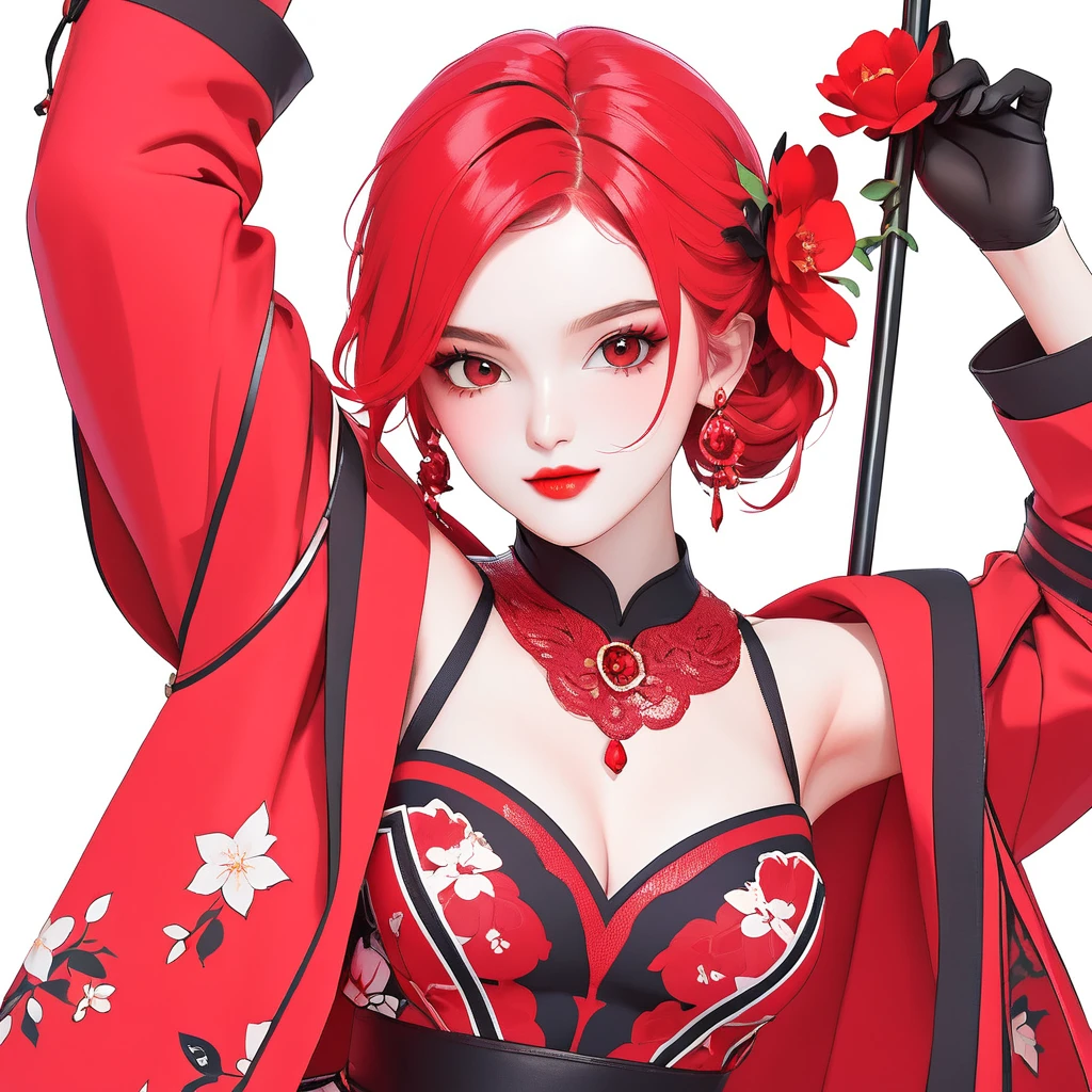 bright red