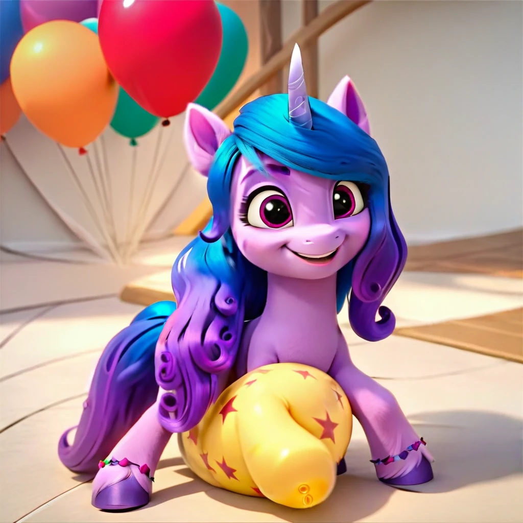 score_9, score_8_up, score_7_up, score_6_up, score_5_up, score_4_up,
female, Izzy Moonbow, solo, looner, nonpop, balloon nonpop, detailed background, party, selfie, fanservice, plot, balloon fetish, balloon support, 3d, hd, 4k, solo,
safe, rating safe,
spread legs, plot, blowing up balloons, balloon blowing, wide hips, arched back, overinflated balloon, tight balloon, necked balloon, translucent balloon, white star print on balloon, balloon inflation,
motion blur, bouncing, squeaking, noisy, loud,
My Little Pony: Make Your Mark, My Little Pony: A New Generation, cinematic, dynamic angle, depth of field, bloom, subsurface scattering