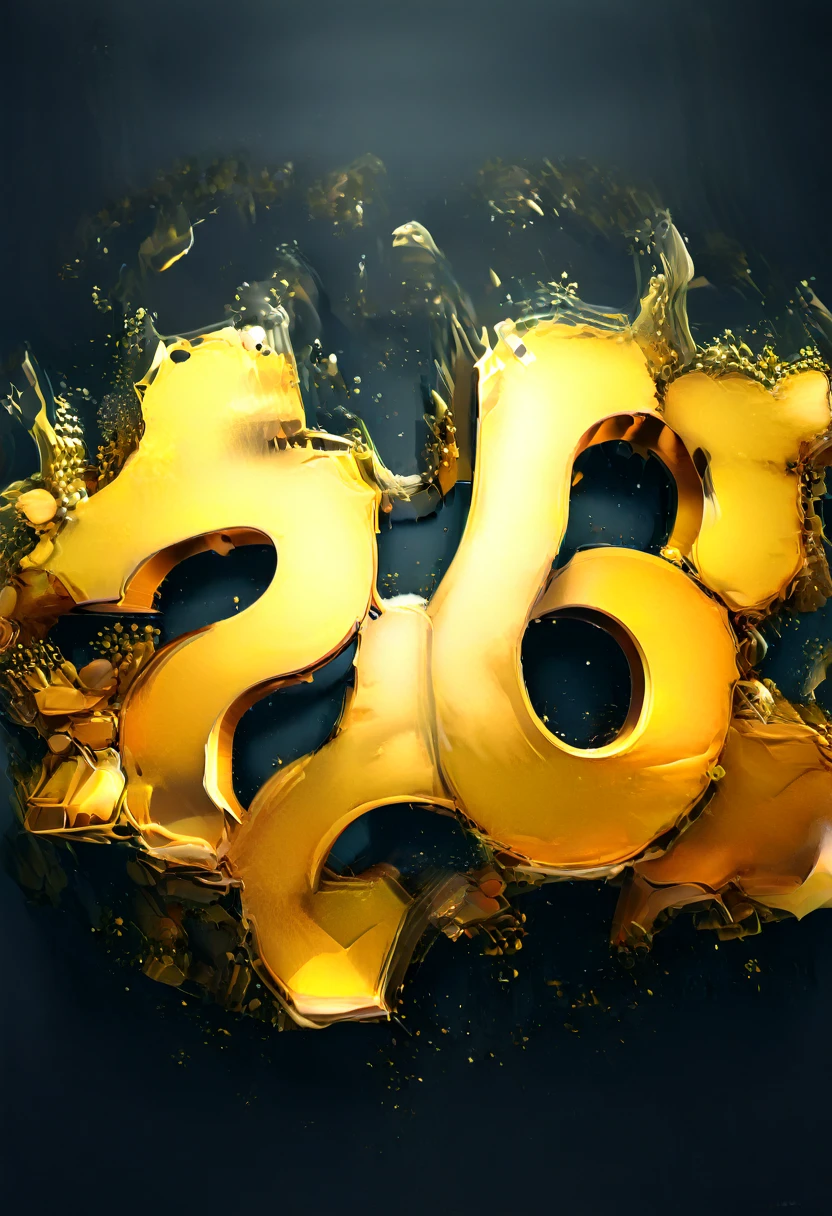 a 3D logo of the letters T+R golden color, Hexagon, vector, best qualityer,