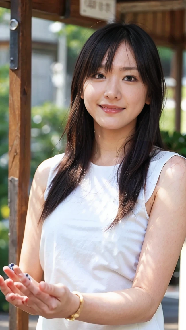 20 year old cute Japan woman, ((Extremely precise and accurate anatomy:1.0)), (photo Realistic:1.4), (hyper Realistic:1.4), (最高品質のRealisticな肌の質感:1.4), (Improvement of quality:1.4), (Enhances the beauty of skin texture:1.1), clean and glowing skin, mesh, thin:1.2, (Realistic:1.3), Realisticなライティング, (Smoother lighting:1.05), (Improving the quality of cinema lighting:0.9), Backlight, A gentle light that illuminates the face, Ray Tracing, (Bright light:1.2), 32k, One Japanese woman, fine grain, Detailed face, (Film Grain:1.1), (Natural smile:0), (Accentuates body lines:1.1), High resolution, Natural look, Kind eyes, Enhances hair texture, Delicate light and shadow, Clear skin, Graceful Pose, Beautiful Eyes, Sharp details, Soft light reflection, Beautiful contours, Delicate skin tone, Fine hair texture, Natural background, Natural poses in everyday situations, Lora Style